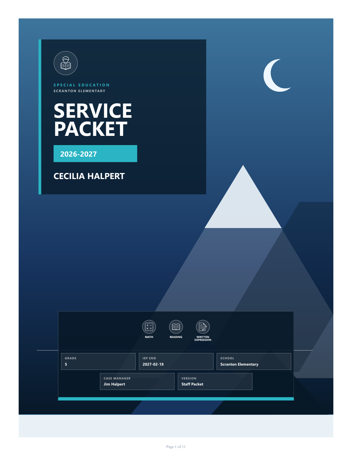 Alpine Photo service packet cover preview